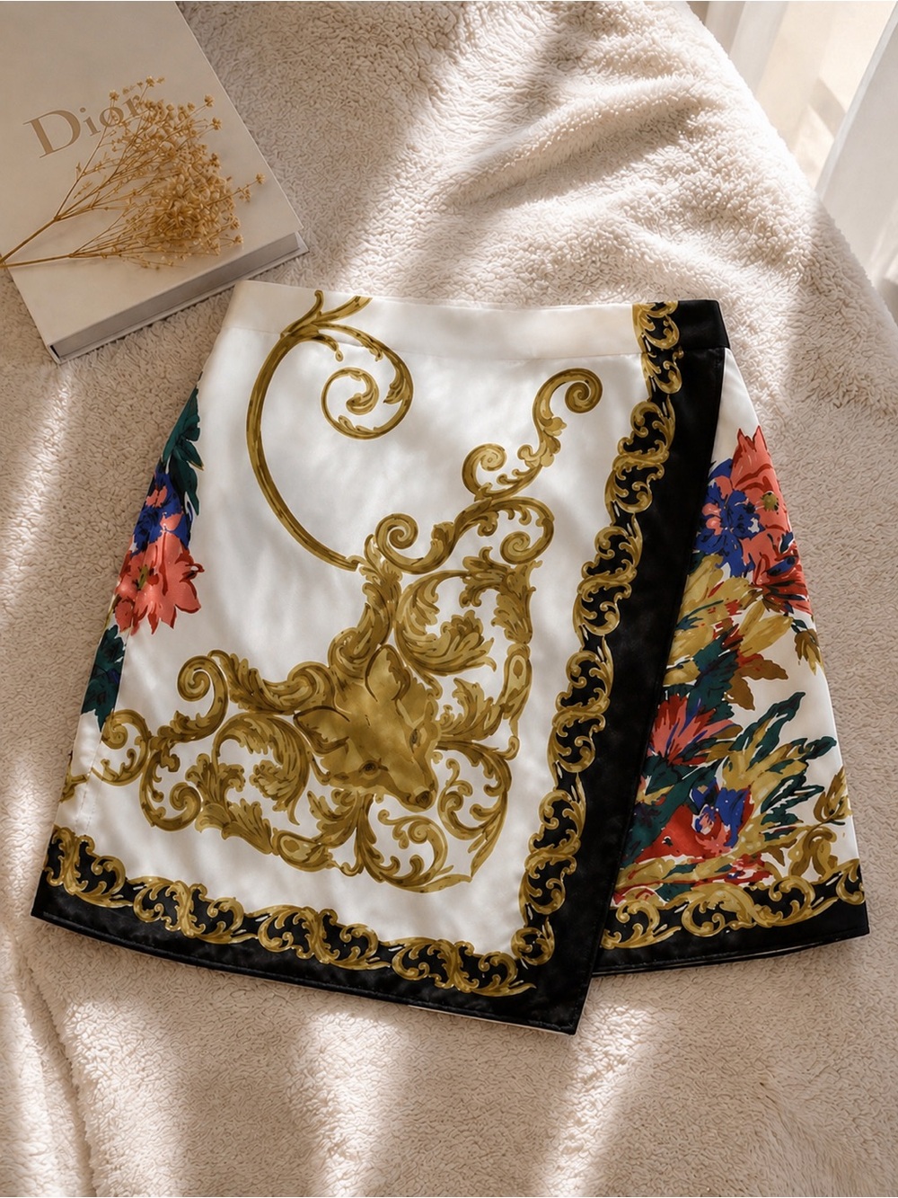 Tibi Silk Floral Wrap Mini Skirt - Picture 2 of 2
